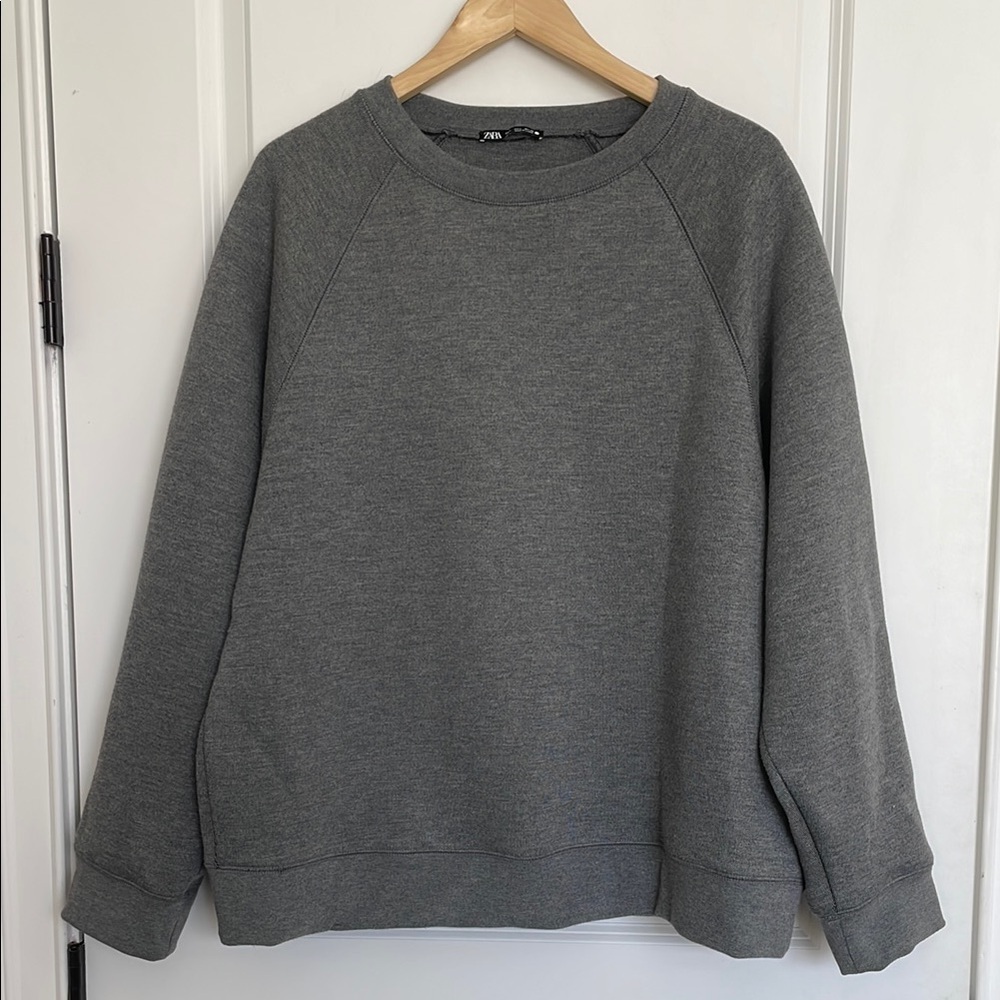 Zara Men’s Crewneck Sweatshirt Grey L